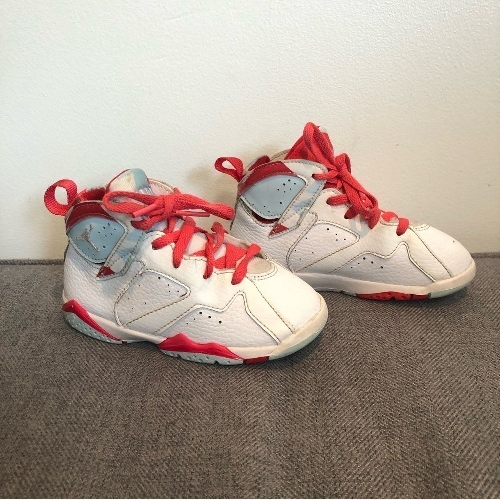 NIKE Air Jordan 7 Retro Topaz Mist Kids Sneakers 9